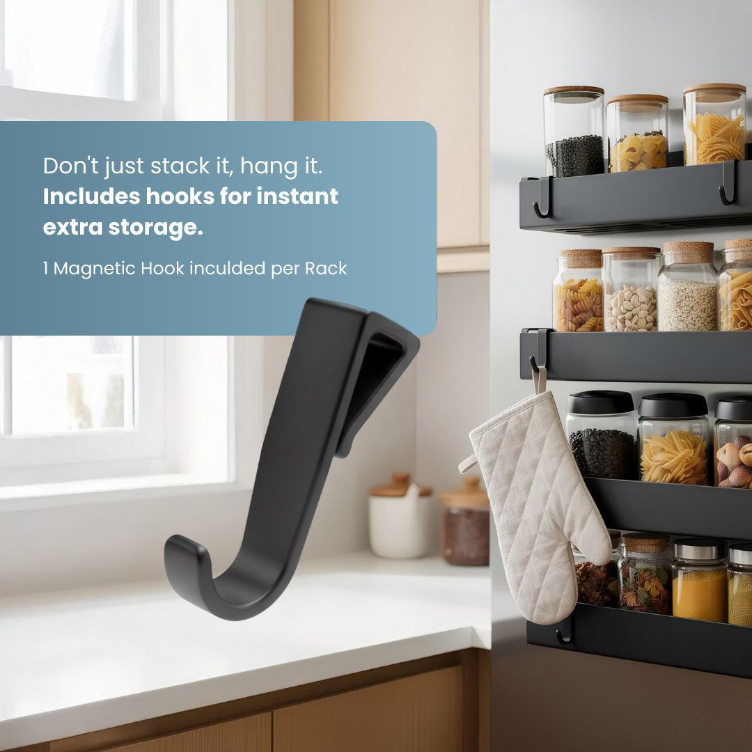 Magnetic Spice Storage Racks + FREE Oil Dispenser