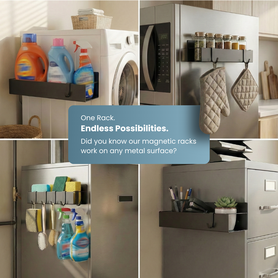 Magnetic Spice Storage Racks + FREE Oil Dispenser