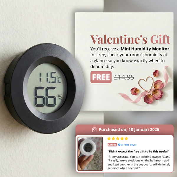 Dehumidifier + Free Humidity Monitor